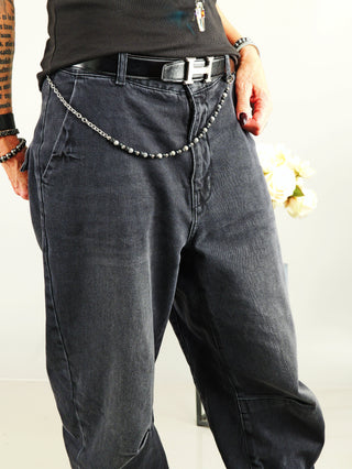 OFF#DLY Hosenkette Schwarz-Grau