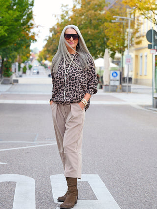 OFF#DLY Sweat Self-love Taupe Black