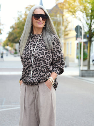 OFF#DLY Sweat Self-love Taupe Black