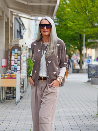 OFF#DLY Cardigan Giulia Taupe
