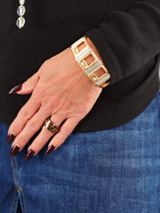 OFF#DLY Armband Gold-Silber