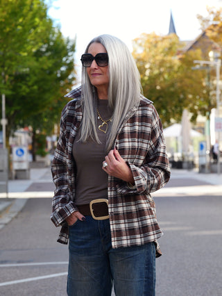 OFF#DLY Karobluse Berta Braun-Beige