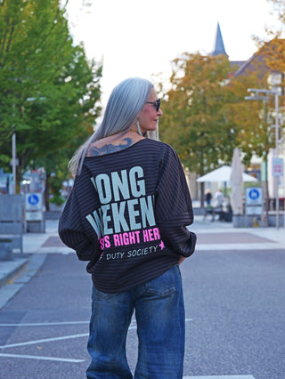 OFF#DLY Sweatshirt Long Weekend Braun-Black