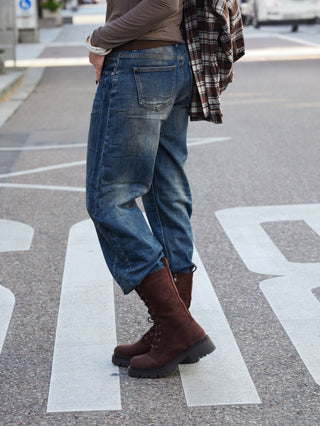 OFF#DLY Barrel Denim Dirty Wash