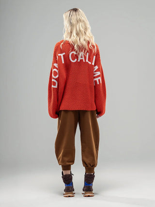 #VDR Knit Sweater Orange
