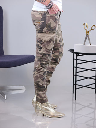 Pantalone Alban Camo beige