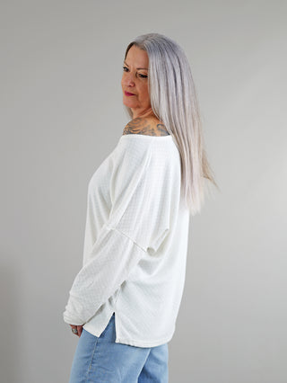 OFF#DLY Gia Longsleeve Muster white