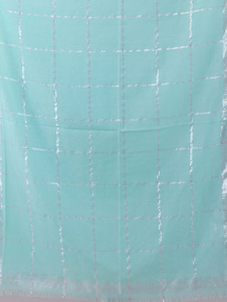 OFF#DLY Schal mint/silber 12540 aus 100% Viskose, Größe 185x85 cm, präsentiert sich als eleganter, leichter Schal, ideal für vielseitigen Tragekomfort.