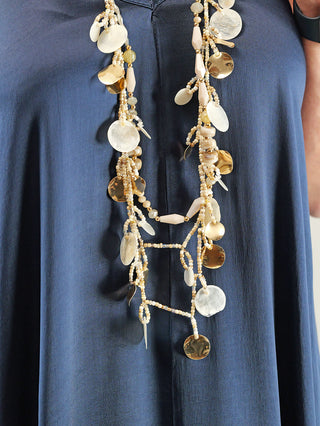 OFF#DLY Kette Elba beige/gold