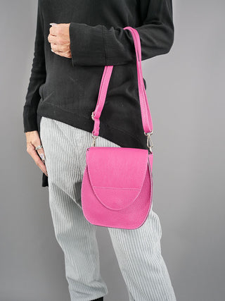 Crossbody Bag Leder pink
