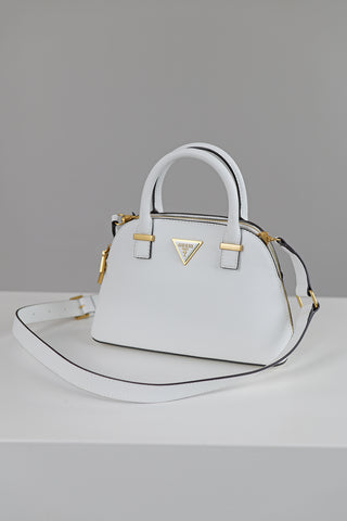Guess Lossie Dome Satchel WHI