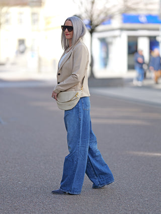 True Religion Mandy Wide Leg Blue Denim